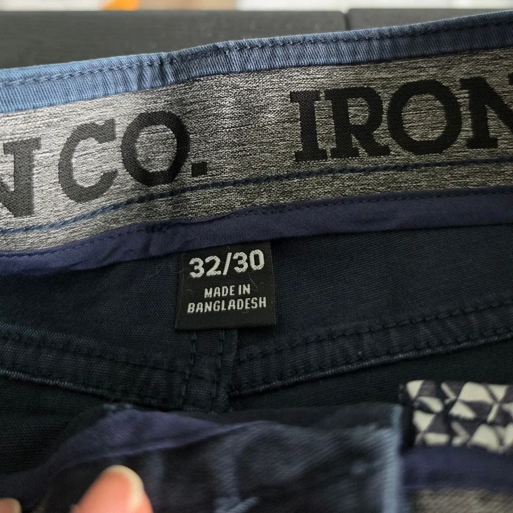 Iron Co Patriot Pant Mens 32x30 Midnight Blue New Straight Leg Comfort Flex